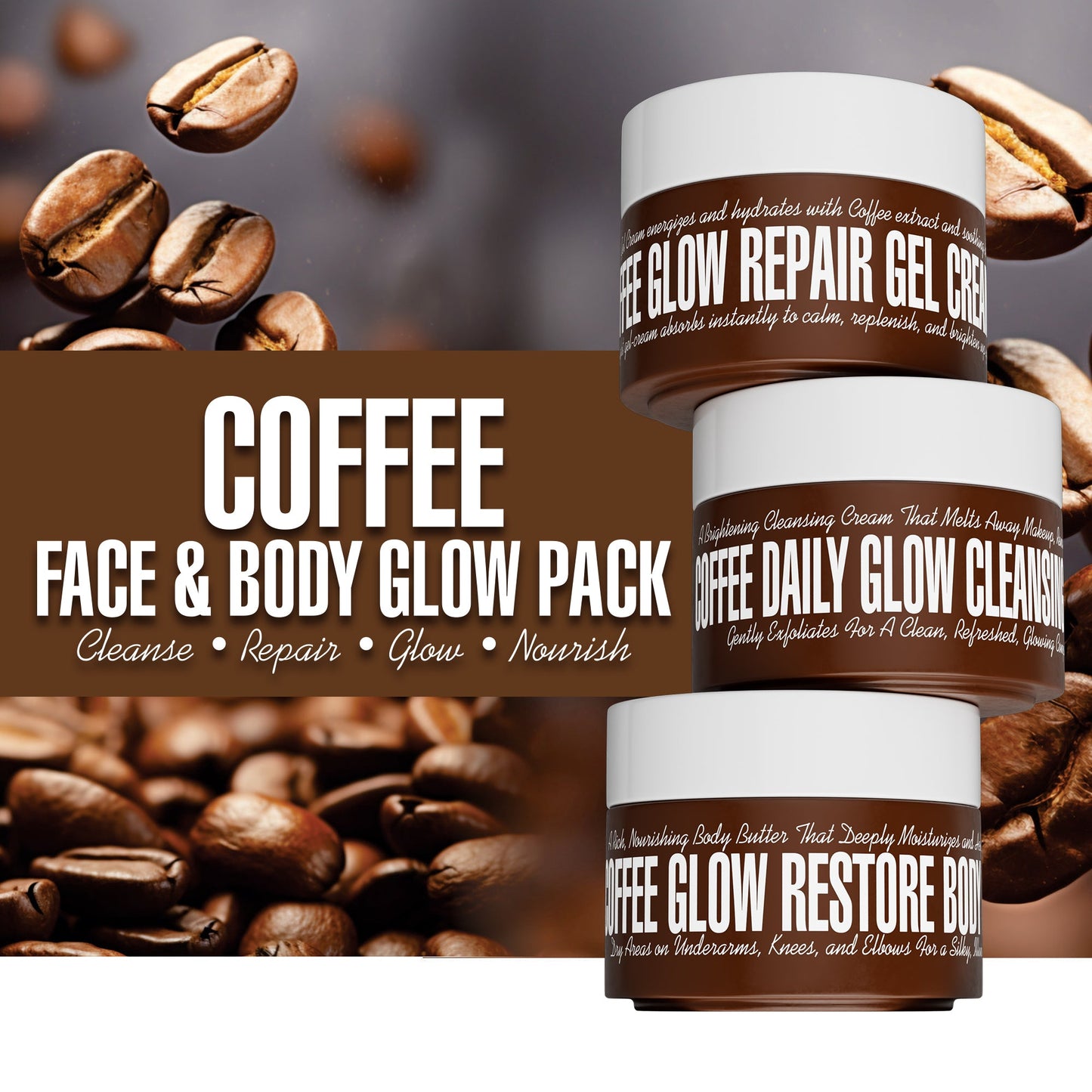 Coffee Face & Body Glow Pack