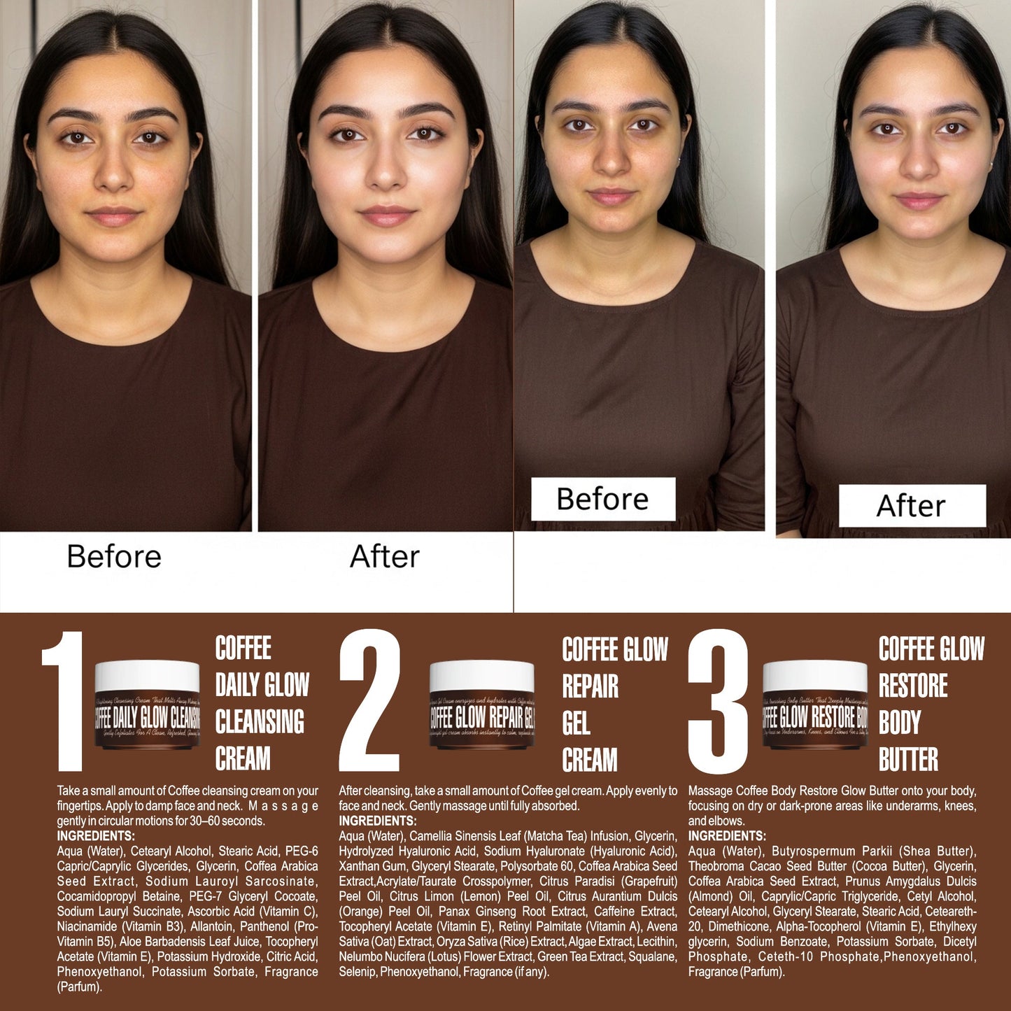 Coffee Face & Body Glow Pack