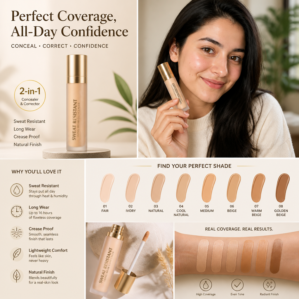 Sweat Resistant Long Wear Concealer