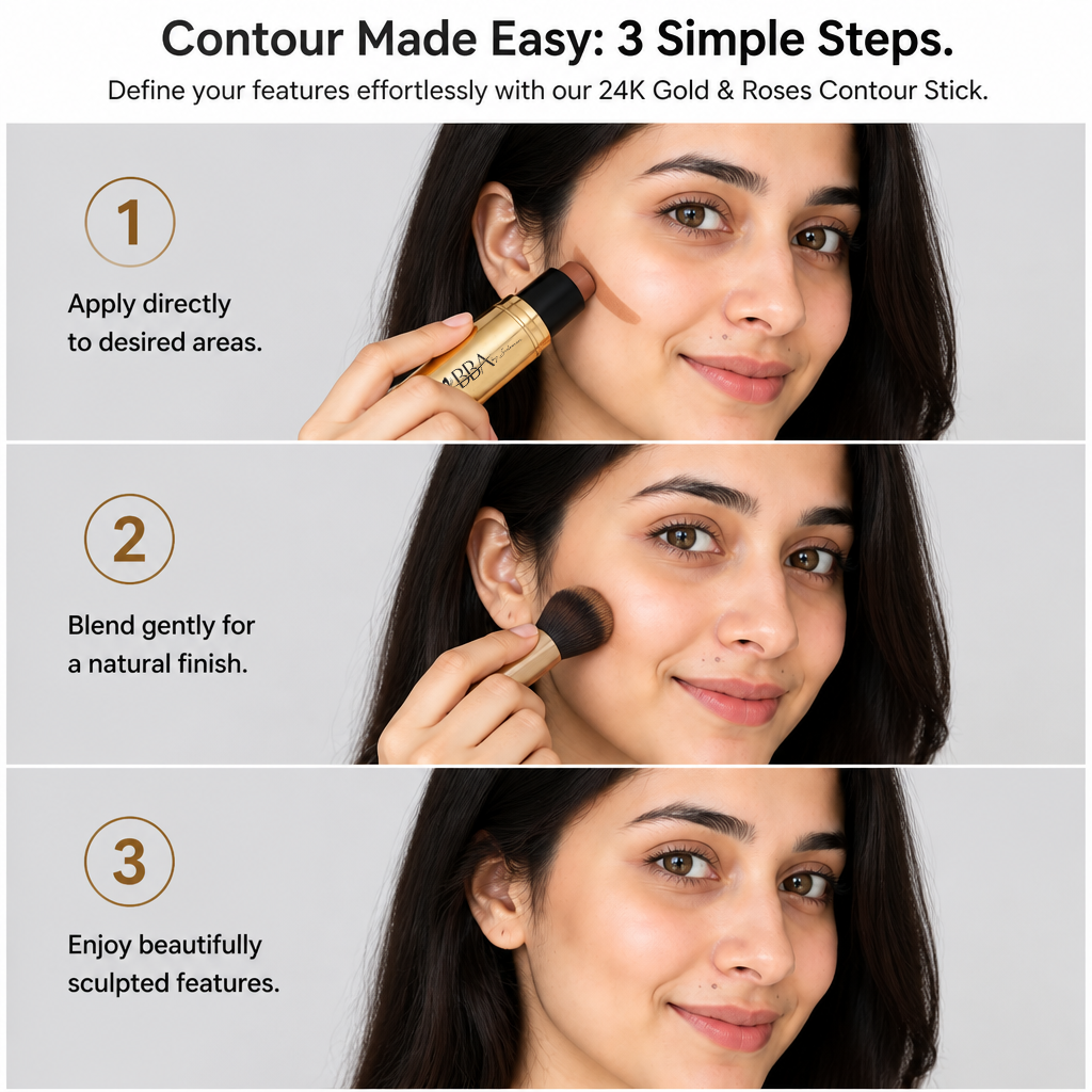 24K Gold & Roses Contour Stick