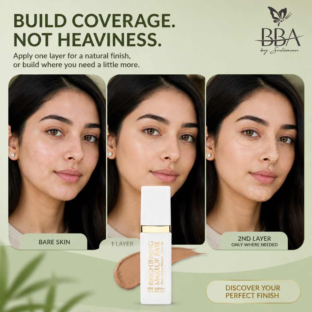 BRIGHTENING MAKEUP BASE (Multi-Action Skincare + Make up) BB CREAM