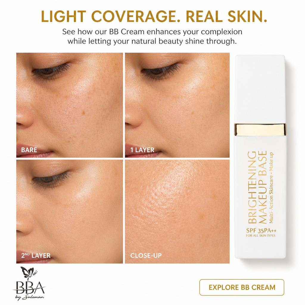 BRIGHTENING MAKEUP BASE (Multi-Action Skincare + Make up) BB CREAM