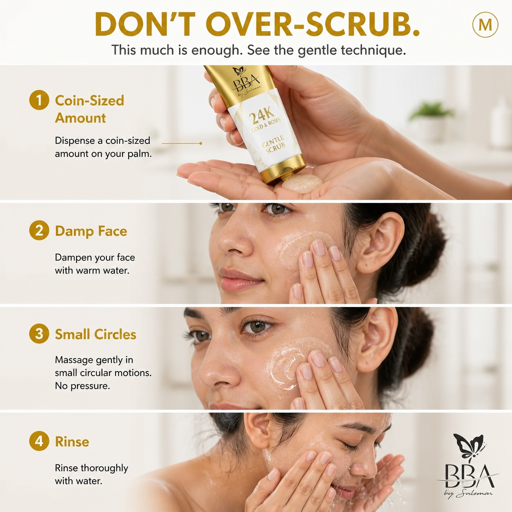 24K Gold & Roses Gentle Scrub
