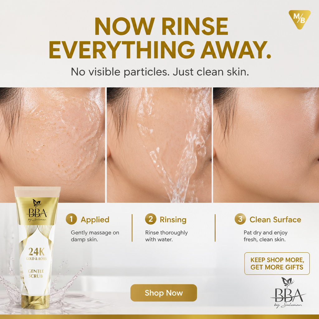 24K Gold & Roses Gentle Scrub