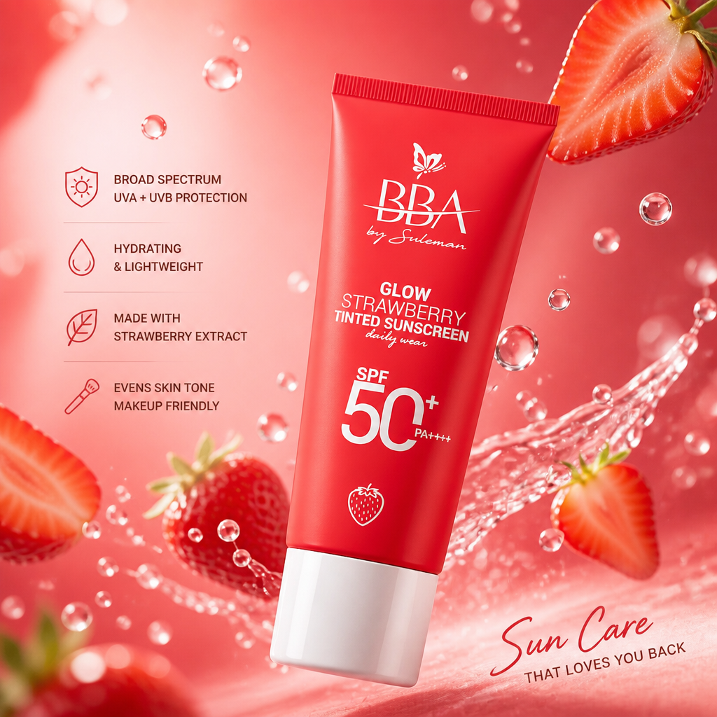 Glow Strawberry Tinted Sunscreen SPF50+ PA++++