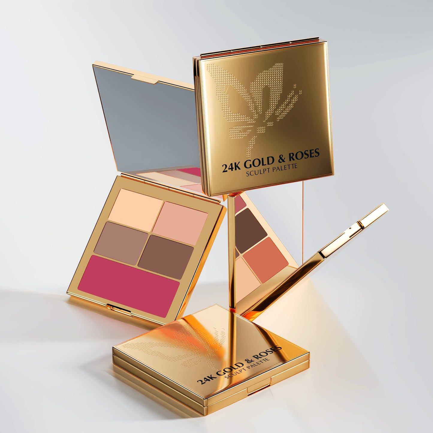 24K Gold & Roses Sculpt Palette